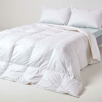 Leichte Sommer-Bettdecke Wärmeklasse 2, Entenfeder- und Daunendecke, 230 x 220 cm - Weiß - Homescapes von HOMESCAPES