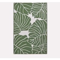 Homescapes - Outdoor-Teppich Ada aus Polypropylen mit floralem Blätter-Design, 180 x 270 cm von HOMESCAPES