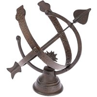 Sonnenuhr aus Gusseisen im Antik-Look, 30 cm hoch - Homescapes von HOMESCAPES