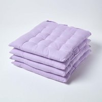 Stuhlkissen mauve 4 Stück - Homescapes Stuhlkissen mauve 4 Stück - Homescapes von HOMESCAPES