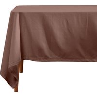 Homescapes - Tischdecke aus 100% Baumwolle, 138 x 178 cm, braun von HOMESCAPES