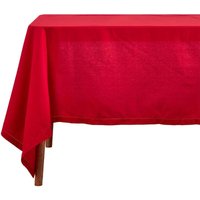 Tischdecke aus 100% Baumwolle, 138 x 178 cm, rot - Homescapes von HOMESCAPES