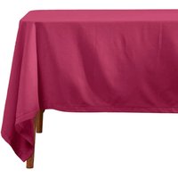 Homescapes - Tischdecke aus 100% Baumwolle, 138 x 228 cm, pflaume Homescapes - Tischdecke aus 100% Baumwolle, 138 x 228 cm, pflaume von HOMESCAPES