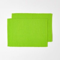 Homescapes - Tischset limette im 2er-Set – 100% Baumwolle, 33x50 cm von HOMESCAPES