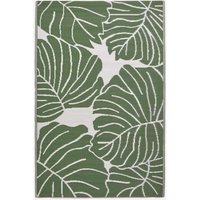 Homescapes - Outdoor-Teppich Ada aus Polypropylen mit floralem Blätter-Design, 120 x 180 cm von HOMESCAPES