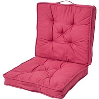 Reisekissen rot 50 x 50 cm - klappbares Auto-Sitzkissen mit Rückenlehne - Homescapes Reisekissen rot 50 x 50 cm - klappbares Auto-Sitzkissen mit Rückenlehne - Homescapes von HOMESCAPES