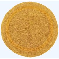 Runde Battematte senfgelb 80 cm aus 100% Baumwolle - Homescapes von HOMESCAPES