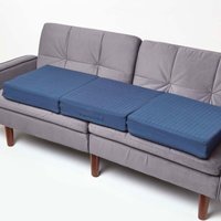 Sofa-Auflage 150 x 50 cm für 3-Sitzer, dunkelblau - großes Sitzkissen orthopädisch - Homescapes von HOMESCAPES