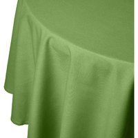 Tischdecke Olivgrün 100% Baumwolle, Durchmesser 178 cm - Homescapes Tischdecke Olivgrün 100% Baumwolle, Durchmesser 178 cm - Homescapes von HOMESCAPES