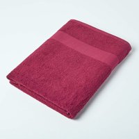 Homescapes - XXL-Handtuch aus türkischer Baumwolle, dunkelrot - Burgundy von HOMESCAPES