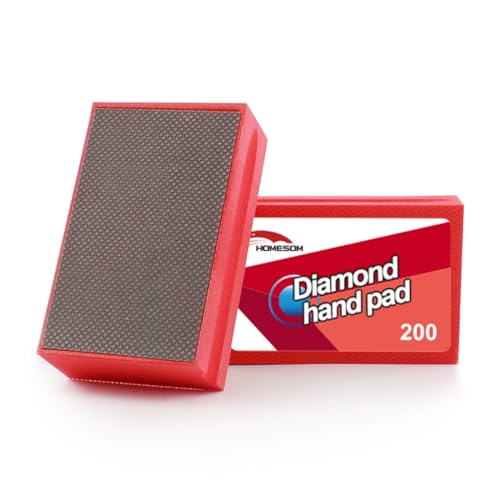 HOMESOM Galvanisierte Diamant-Handpolierpads 200 Körnung Glas Schleifpad Stein Marmor Keramik Hand DIY Werkzeug von HOMESOM