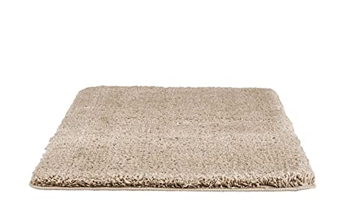 HOMESTORY Badteppich Beige Polyester Rückseite: thermoplastisches Gummi, Farbe-Dekor:Sand, Länge:120 cm von HOMESTORY