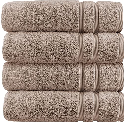 HOMESTORY Premium Handtuch-Set 4-teilig, 100% Baumwolle, Frottee, 550g/m², weich, saugstark und schnelltrocknend, Oeko-Tex 100, Hellbraun, 4X Duschtuch - 70x140 cm HOMESTORY Premium Handtuch-Set 4-teilig, 100% Baumwolle, Frottee, 550g/m², weich, saugstark und schnelltrocknend, Oeko-Tex 100, Hellbraun, 4X Duschtuch - 70x140 cm von HOMESTORY