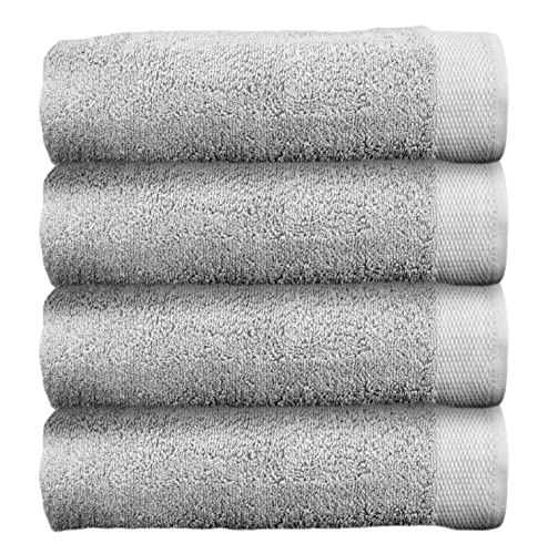 HOMESTORY Premium Handtuch-Set 4-teilig, 100% Baumwolle, Frottee, weich, saugstark und schnelltrocknend, 450g/m², Oeko-Tex 100, Hellgrau, 4X Badetuch - 100x150 cm HOMESTORY Premium Handtuch-Set 4-teilig, 100% Baumwolle, Frottee, weich, saugstark und schnelltrocknend, 450g/m², Oeko-Tex 100, Hellgrau, 4X Badetuch - 100x150 cm von HOMESTORY