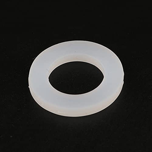 Flachdichtung aus Silikonkautschuk, O-Ring, 1/2 Zoll, 3/4 Zoll, 1 Zoll, Dichtring, Dicke 3 mm, Sanitär-Wasserhahn, Warmwasserbereiter, Dichtung, Unterlegscheibe, Dichtring, 20 Stück ( Color : White 20 von HOMEXO