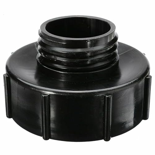HOMEXO IBC-Tonnen-Fass-Düse, IBC-Tankventil-Anschluss-Adapter, S100 x 8 (100 mm), zur Reduzierung von S60 x 6 (60 mm), Kunststoff for IBC-Wassertanks, Behälter, Wasserhahn-Zubehör, 1 Stück von HOMEXO