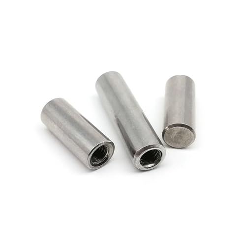 HOMEXO Innengewinde runder zylindrischer Positionsstift M3 304 Edelstahl GB120 Rolldübelstift Spritzguss-Einsatzmutter 5 Stück (Color : 5pcs M3 OD 5mm, Size : 10mm) von HOMEXO
