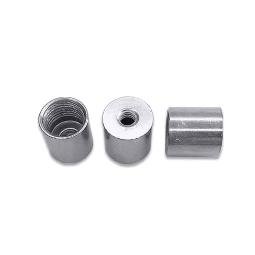 HOMEXO Reduziermutter, rund, Innengewinde M10 x 1, auf Innengewinde M8, M6, M4, Adaptermutter, Schraube mit variablem Durchmesser, Feingewinde, 5 Stück (Color : Silver, Size : M10x1 to M4 ()) von HOMEXO