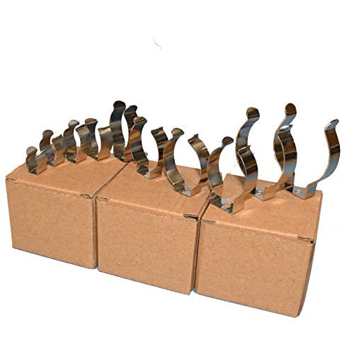 HOMEXO Tischlampenrohrfeder Metallclip-Lichthalter T4 T5 T6 T7 T8 T9 T10 T12 T13 Montagezubehör for Leuchtstoffröhren-Ersatz Röhrenlampenhalterung 4 Stück (Size : 4PCS, Color : T9) von HOMEXO