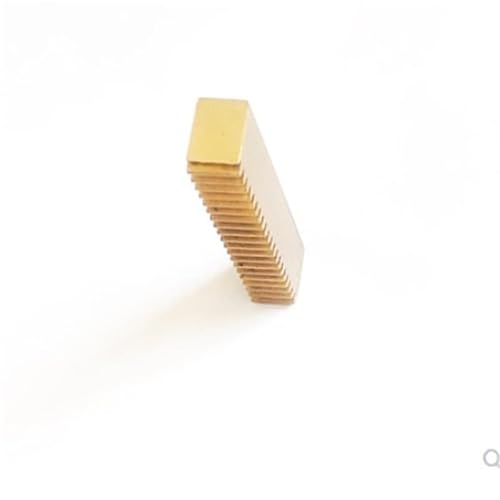 Zahnstange Mikropräzisions-Zahnstangenführung Gleitschiene Messingzahnstange Übertragungslänge 50 100 150 200 250 300 mm Modul 0,5 Breite 5 mm 1 STK (Color : Length 100mm, Size : H 8mm) von HOMEXO