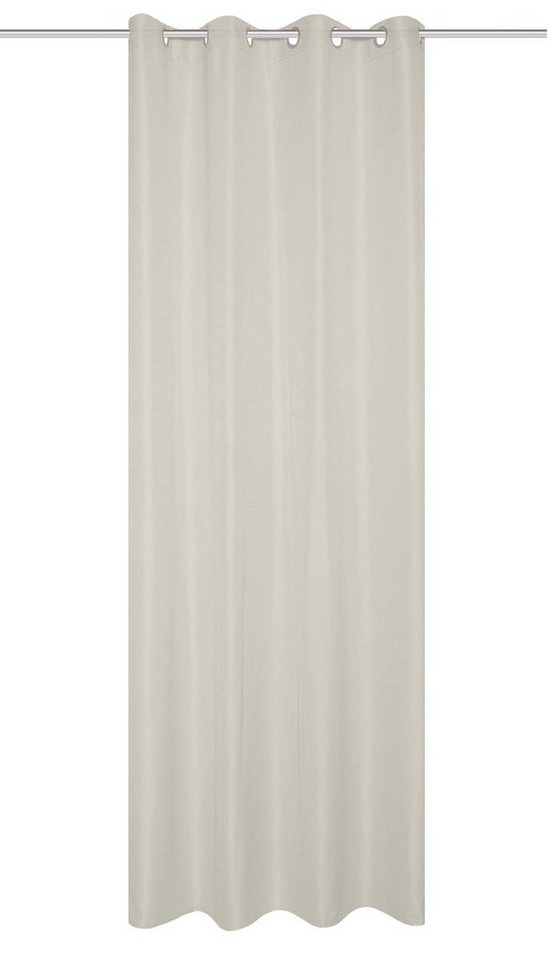 Home Basics Vorhang 800530 Ösen Fertigschal SOFTY halbtransparent, Leinenstrucktur, (1 St), 100% Polyester von Home Basics