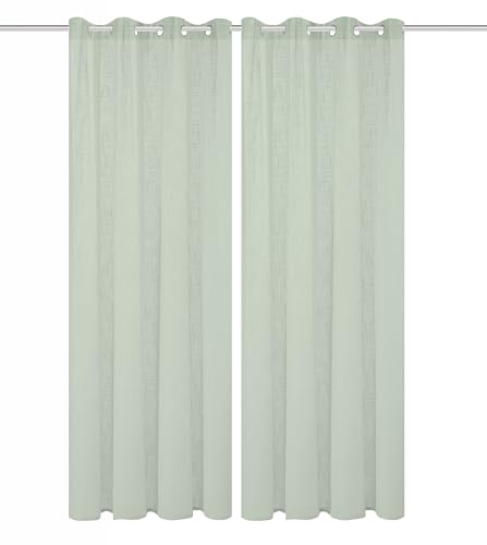 HOMEbasics Softy, Farbe:Salbei, Größe:225 x 140 cm, Anzahl:2er Set, Aufhängung:Ösen HOMEbasics Softy, Farbe:Salbei, Größe:225 x 140 cm, Anzahl:2er Set, Aufhängung:Ösen von HOMEbasics
