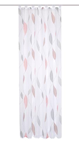 HOMEbasics - bedruckter Voile Vorhang „Paolo“ - ideal für stilvolle Wohnräume - einfache Montage von HOMEbasics