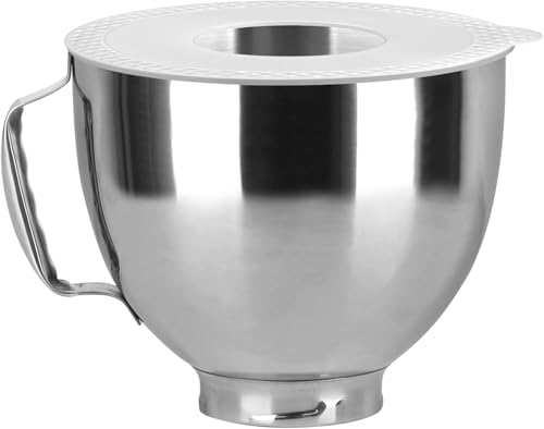 HOMGEN Ausgießerschutz für KitchenAid 4,5 und 5 Quart Standmixer mit kippbarem Kopf Klarer Spritzschutz Perfekt für Kitchenaid-Edelstahlschüssel Schale aus Glas und Keramik spülmaschinenfest mit Griff von HOMGEN