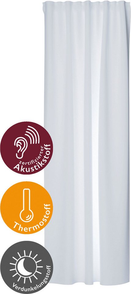 HOMING Vorhang Galdin, Multifunktionsband (1 St), verdunkelnd, Verdunklungsvorhang, blickdicht, Thermo, Energiesparend von HOMING