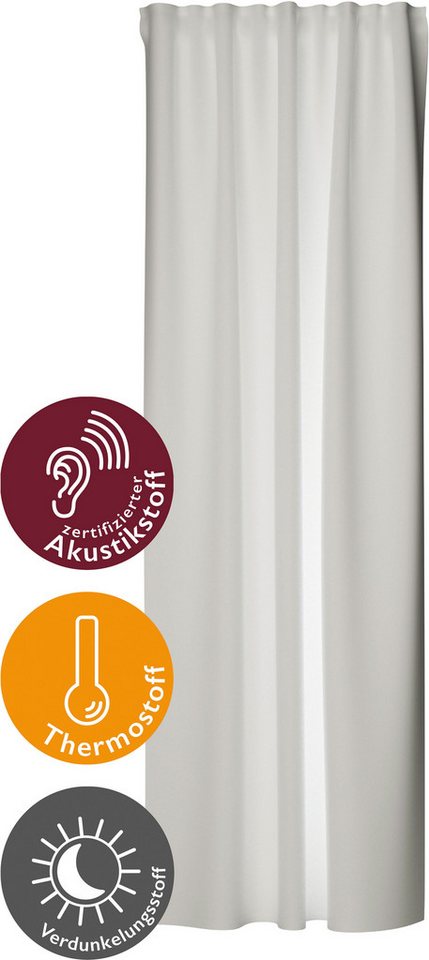 HOMING Vorhang Galdin, Multifunktionsband (1 St), verdunkelnd, Verdunklungsvorhang, blickdicht, Thermo, Energiesparend von HOMING