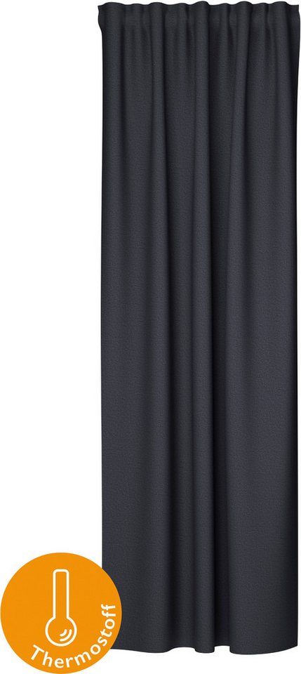 HOMING Vorhang Silan, verdeckte Schlaufen (1 St), blickdicht, Thermovorhang Wärmevorhang Silan von HOMING