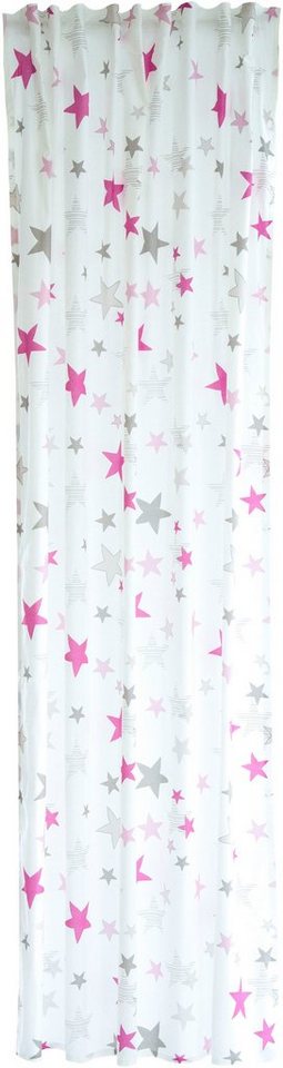 HOMING Vorhang Stars, verdeckte Schlaufen (1 St), blickdicht, blickdicht, Kinderzimmer, Sterne, Babyzimmer von HOMING