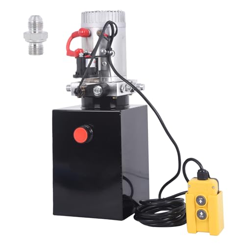 HOMIZEN 8L Hydraulikaggregat 12V Hydraulikpumpe Kippanhängerpumpe Einfachwirkend 1600W 2600 U/min für Aufzüge, Gabelstapler, Hubarbeitsbühnen HOMIZEN 8L Hydraulikaggregat 12V Hydraulikpumpe Kippanhängerpumpe Einfachwirkend 1600W 2600 U/min für Aufzüge, Gabelstapler, Hubarbeitsbühnen von HOMIZEN