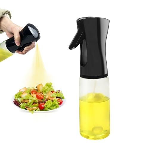 HOMJOY Ölsprüher 200 ml Glas, feiner Öl-Spray für Küche, BBQ, Salat, Heißluftfritteuse von HOMJOY