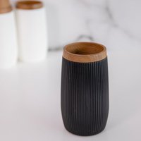 Badezimmerbecher DIALL schwarz 6,5x6,5x12 cm 860015 Badezimmerbecher DIALL schwarz 6,5x6,5x12 cm 860015 von HOMLA