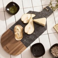 Brett MARMOR dekorativ schwarz 40x17 cm 849164 Brett MARMOR dekorativ schwarz 40x17 cm 849164 von HOMLA