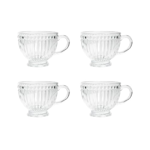 HOMLA 4x Kaffeegläser Glastassen Glasbecher BARREL mit Goldfuß 0,36l Eleganter Stil Spülmaschinenfest HOMLA 4x Kaffeegläser Glastassen Glasbecher BARREL mit Goldfuß 0,36l Eleganter Stil Spülmaschinenfest von HOMLA