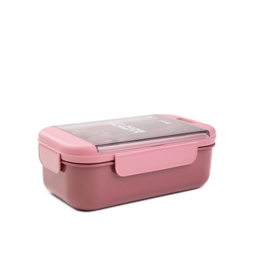 HOMLA Brotdose Lunchbox Proviantbox Vorratsdose Gemüse Obst Dose Box Behälter KLODI mit Besteck Bordeauxrot 0,54 l HOMLA Brotdose Lunchbox Proviantbox Vorratsdose Gemüse Obst Dose Box Behälter KLODI mit Besteck Bordeauxrot 0,54 l von HOMLA