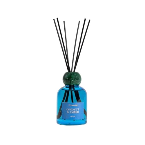 HOMLA Color Block Raumduft Diffuser Kokosnuss Amber 150 ml mit Duftstäbchen in Rot von HOMLA