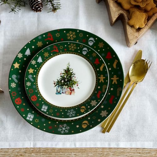 HOMLA Dessertteller Kleiner Teller Porzellan KALVEN grün 19 cm HOMLA Dessertteller Kleiner Teller Porzellan KALVEN grün 19 cm von HOMLA