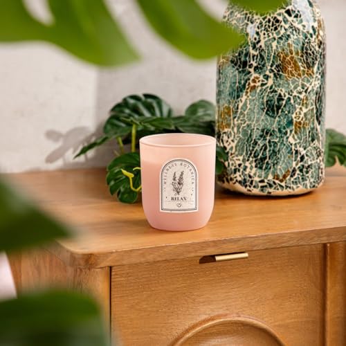 HOMLA Duftkerze Wellness Relax 160g Lavendel & Vanille Glas im Glamour-Stil von HOMLA