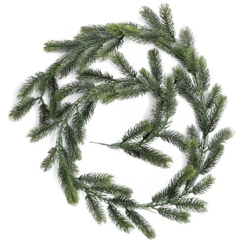 HOMLA Girlande Weihnachten Weihnachtsdeko DULA grün dünn 190 cm von HOMLA