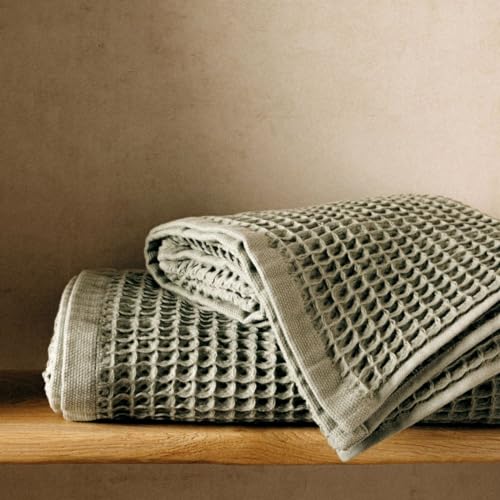 HOMLA Handtuch VAFFEL Pistazie 70x130cm von HOMLA