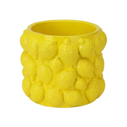 HOMLA LEMONI Blumentopf Übertopf Zitrone Gelb Unregelmäßige Form 16,5x14 cm Zement HOMLA LEMONI Blumentopf Übertopf Zitrone Gelb Unregelmäßige Form 16,5x14 cm Zement von HOMLA