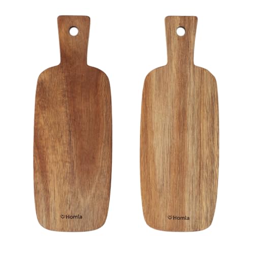 HOMLA MOOKA Satz von 2 Akazienbrettern m 21x7,5 cm von HOMLA