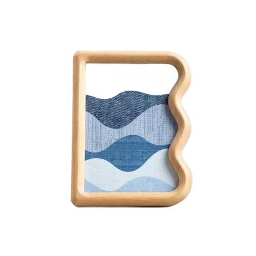 HOMLA Nancy Fotorahmen Naturholz 13x18 cm, Skandinavisches & Modernes Design, MDF & Glas von HOMLA