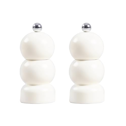 HOMLA SPICE BUBBLE 2x Mühlenset, Cremefarbe – Elegantes Design & Präzisionsmahlen von HOMLA