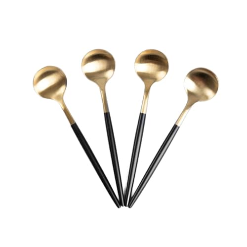 HOMLA Set NOIA Goldlöffel mit schwarzem Rand 4 Stk. HOMLA Set NOIA Goldlöffel mit schwarzem Rand 4 Stk. von HOMLA