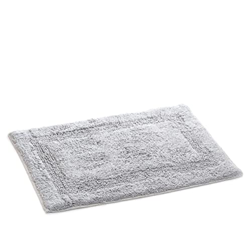 HOMLA TUTUME Teppichboden - Badteppich Weiche Badezimmerteppich Wasserabsorbierend - Badvorleger, Saugfähiger Badteppich - Badematte aus Baumwolle und Polyester - 40x60 cm, Grau von HOMLA
