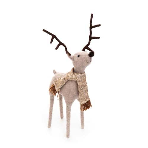 HOMLA Zwerg Weihnachtszwerg Weihnachten Weihnachtsdeko Millie kleines Rentier 36 cm von HOMLA